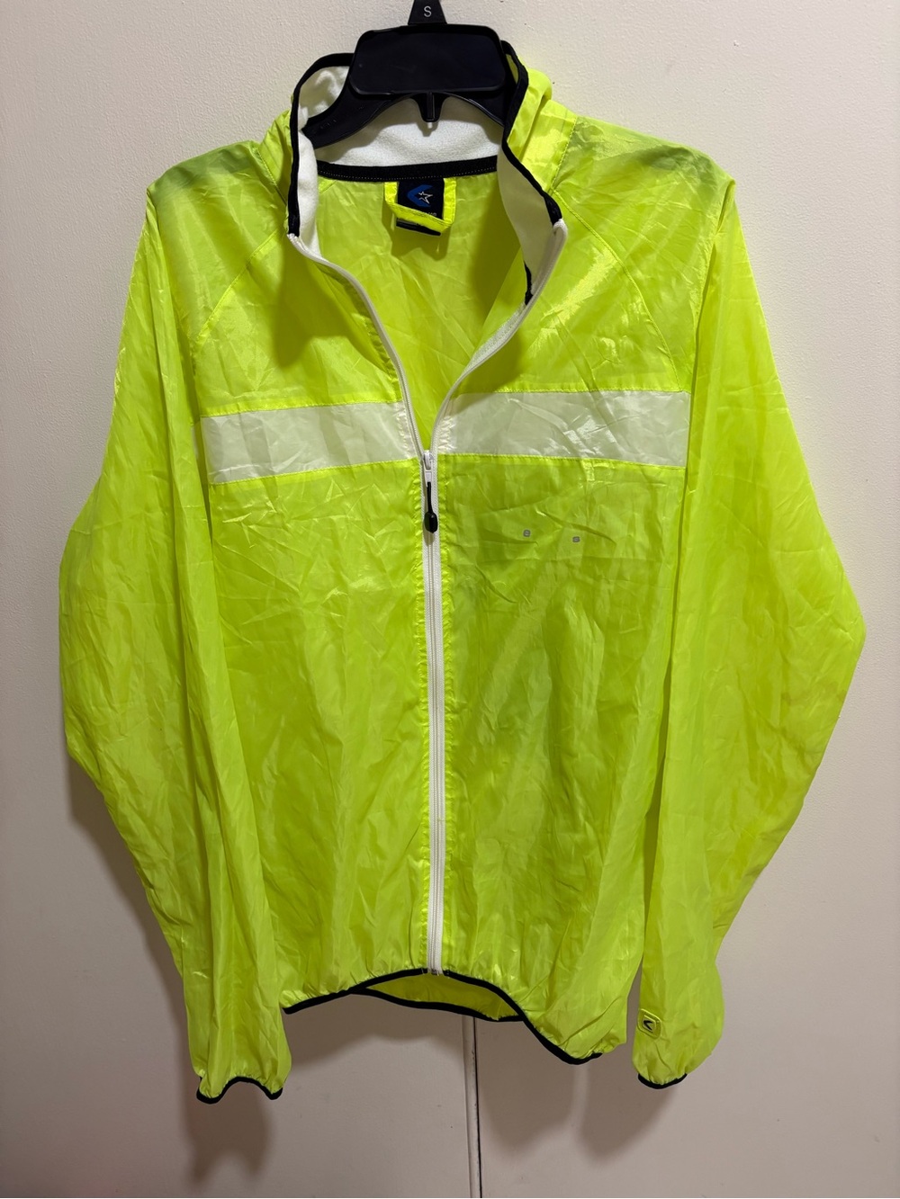 High-Visibility Yellow lightweight windbreaker